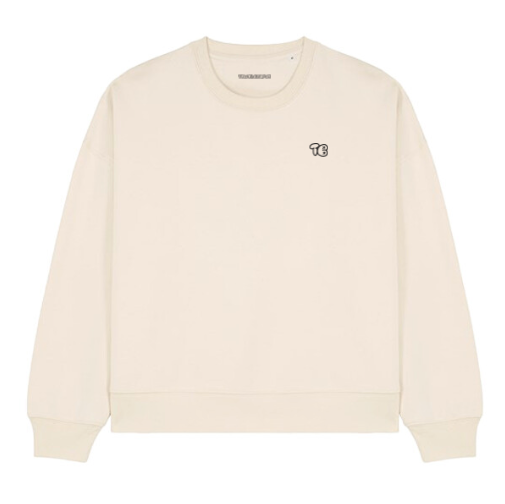 ‘TB' Cropped Sweater